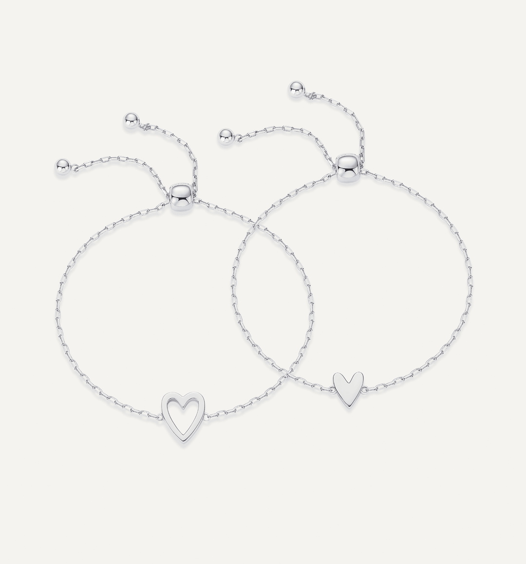 Matching Herz Armband Set