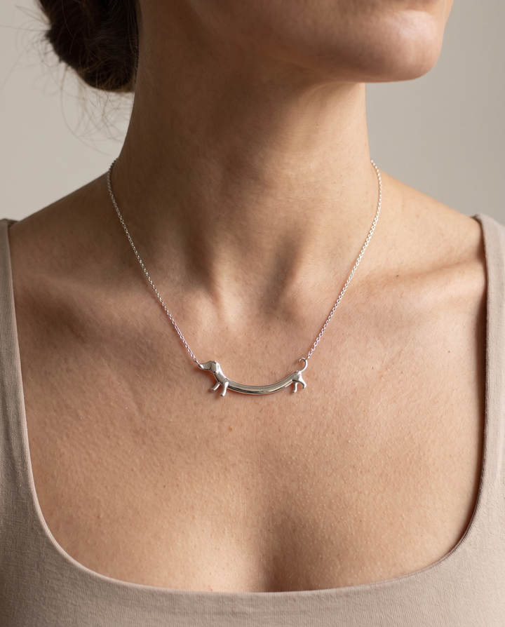 Naszyjnik Damski z Jamnikiem